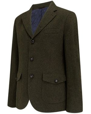 Guards London Allenby Tweed Blazer - Green