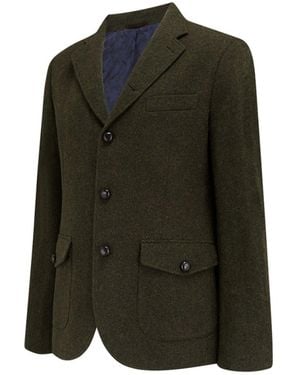 Guards London Allenby Tweed Blazer - Green