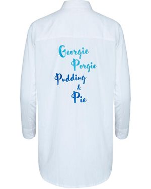 STATE OF GEORGIA 'The Georgie Porgie Embroidered Shirt - Blue