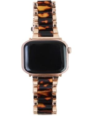 Saachi Tortoise Shell Apple Watch Band - Black