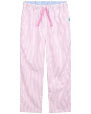 Lounge Soft, Breathable Organic Brushed Cotton Loungewear Pants - Pink