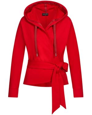 Marianna Déri Wrap Hoodie - Red