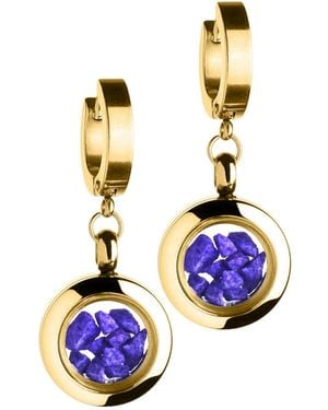 My Little Nature Earrings With Stones - Blue