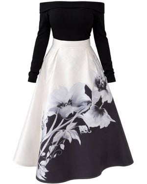Girl In Mind Kathy Bardot Maxi Dress - Black