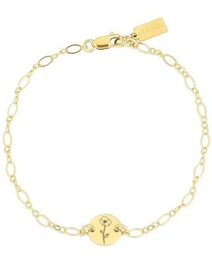 SET & STONES Lily Birth Flower Bracelet - Metallic