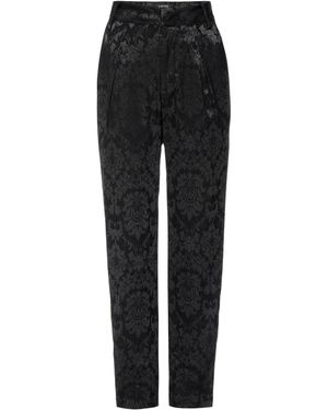 LAHIVE Liza Jacquard Tux Pant - Black