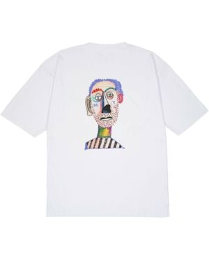 mysimplicated Oversized T-Shirt With Clown Design - White