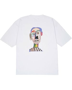 mysimplicated Oversized T-Shirt With Clown Design - White