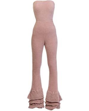 Maison Bogomil Knit Bodycon Jumpsuit - Pink