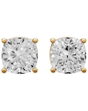Aya Fine Jewelry 3 Carat Cassia Cushion Cut Igi Certified Lab Grown Diamond Solitaire Stud Earrings - White