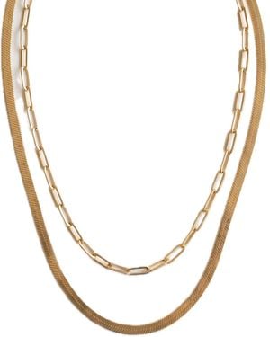 Elk & Bloom Double Chain Set - White