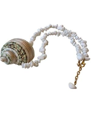 OhSun Aruba Shell Necklace - Metallic
