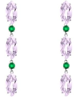Augustine Jewels Amethyst & Agate Earrings - Multicolor