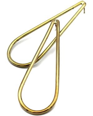 Lala Salama Long Drop Earrings - Metallic
