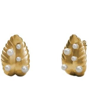 Onia Lemon Leaf Earring - Metallic