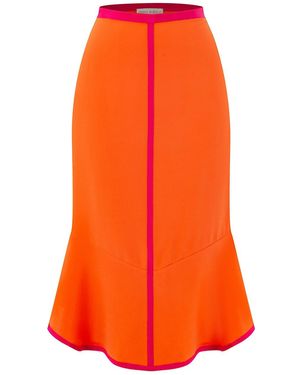 Emma Wallace Fly Skirt - Orange