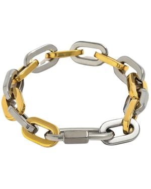 Mickey's Girl Harmony Two Tone Carabiner Bracelet - Metallic