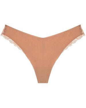 Journelle Neutrals Estelle Thong Praline - White