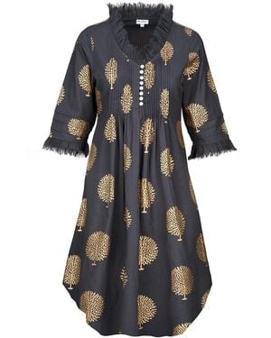 At Last Annabel Cotton Tunic - Black