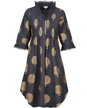 At Last Annabel Cotton Tunic - Black