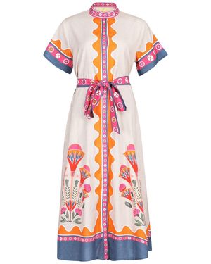 IslaPayal Neutrals Sydney Shirtdress - Red