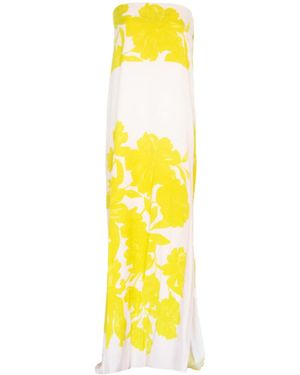 MIONÈ Peony Tube Dress - Yellow