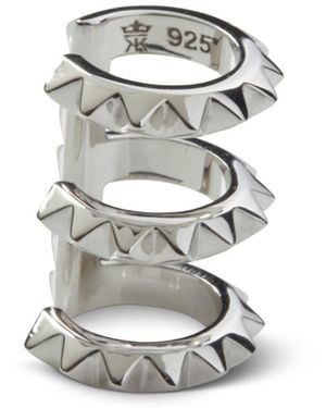 Kasun Croc Triple Ear Cuff - Metallic