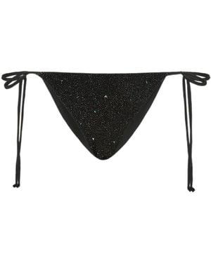 Oceanus Amel High Waist Bikini Bottom - Black