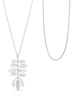 Joidart Long-Plated Necklace With Pendent Silvela - Metallic