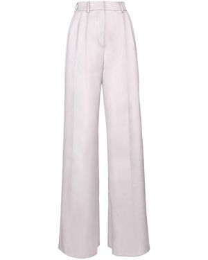 Anse Victorin Amara Silk Cotton Trousers - Purple