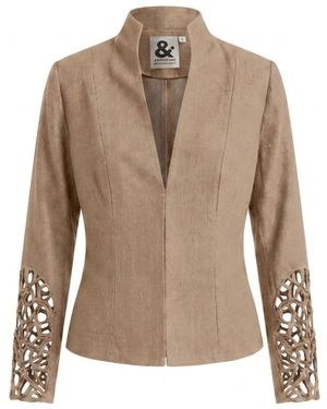 Taarach & Ampersand Threadline Cocoon Jacket - Natural