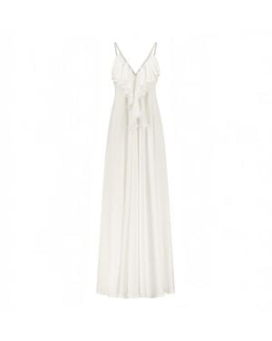 Belyed Handcraft Marie – Armani Silk Maxi Dress By Belyed - White