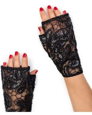 Azima Musayeva Inaya Gloves - Black