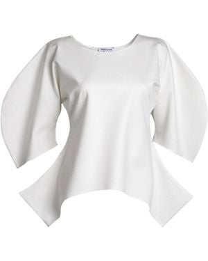 Bianca Popp Puff Blouse With Flaps - White