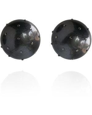 Saule Label Gaia Mini Crystal Earrings - Black