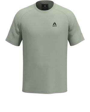 Aora Athletics Performance Eco-Friendly T-Shirt With Moisture-Wicking Breathable Fabric For Gym, Yoga, Running, And Everyday Wear - Green