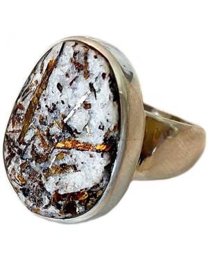 Glamrocks Jewelry Astrophyllite Sterling One Of A Kind Ring - Metallic