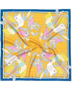 Lost Pattern El Amor Silk Bandana - Metallic