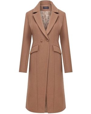 Mandragora Carmel Classic Wool Coat - Brown
