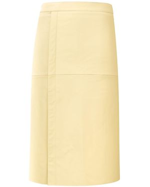 Centre Piece Willow Leather Skirt - Yellow