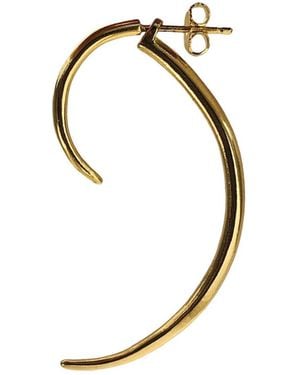 Aki Roc Jewelry Front-Back Single Hoop Earring - Metallic