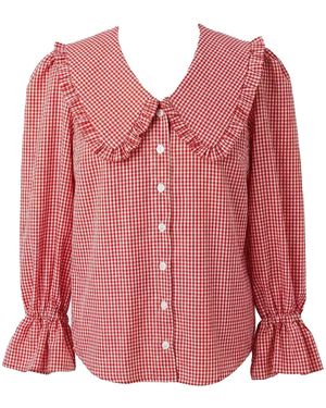 The Well Worn The Luna V Blouse - Pink