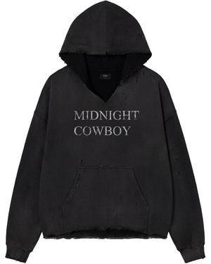 Other Midnight Cowboy Distressed Hoodie - Black