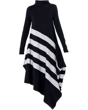 Metamorph Long Sleeve Knit Dress - Blue
