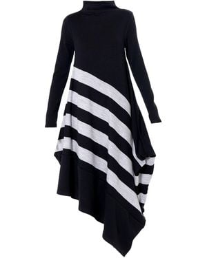 Metamorph Long Sleeve Knit Dress - Blue