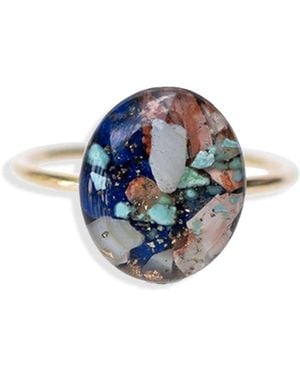 Kate Koel Kaleidoscope Gemstone Cocktail Ring - Blue