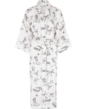 Wild Lovers Tia Kimono Robe - White