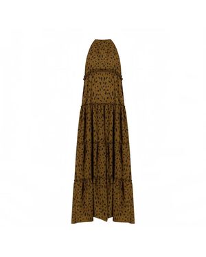 Belyed Handcraft Loulou – Slip Maxi Crepe Dress By Belyed - Natural