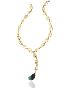 Rare Matters Jewelry Golden Drift Necklace - Metallic