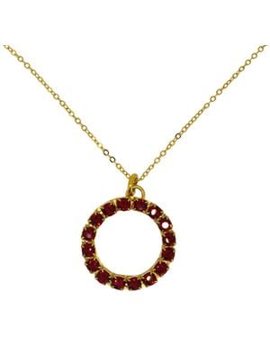 Vickisarge The Hoop Necklace - Black